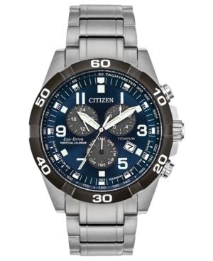 Citizen Eco-drive Men's Chronograph Brycen Super Titanium Bracelet Watch 43mm