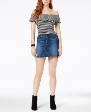 Joe's Bella Frayed Denim Skirt