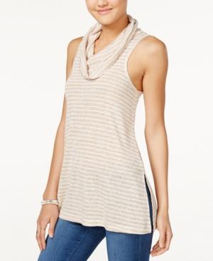 Hippie Rose Juniors' Sleeveless Cowl-neck Top