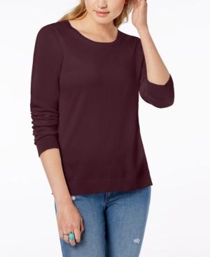 Hippie Rose Juniors' Strappy-back Sweater