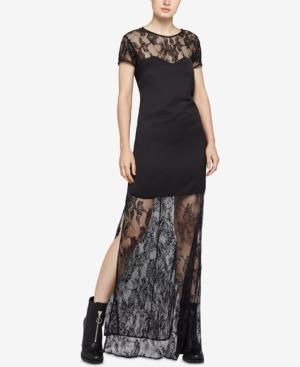 Bcbgeneration Sweatheart Lace Illusion Maxi Dress