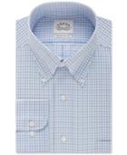 Eagle Men's Non-iron Aquamarine Check Dress Shirt