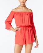 One Clothing Juniors' Off-the-shoulder Romper