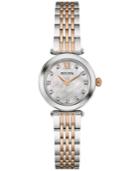 Bulova Women's Dress Diamond Accent Two-tone Stainless Steel Bracelet Watch 24mm 98p156