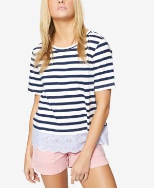 Sanctuary Long Beach Striped Contrast T-shirt