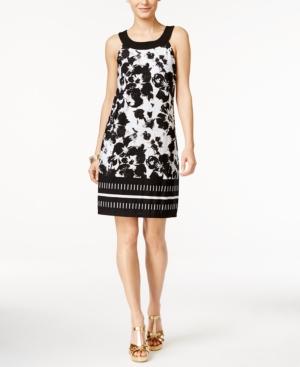 Thalia Sodi Sleeveless Printed A-line Dress