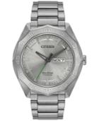 Citizen Men's Eco-drive Silver-tone Titanium Bracelet Watch 44mm Aw0060-54a