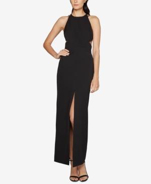 Fame And Partners Strappy-back Halter Gown