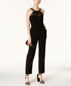 Vince Camuto Embellished Illusion Jumpsuit