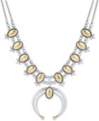 Lucky Brand Two-tone Polished Oval Statement Necklace
