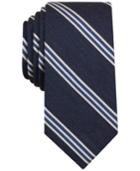 Bar Iii Men's Questa Stripe Slim Tie, Created For Macy's