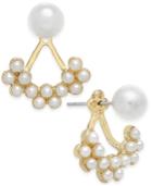 Catherine Stein For Inc International Concepts Gold-tone Imitation Pearl Earring Jackets, Only At Macy's