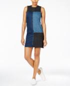 Calvin Klein Jeans Colorblocked Denim Shift Dress