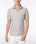 Armani Exchange Men's Half-zip Pocket Shirt