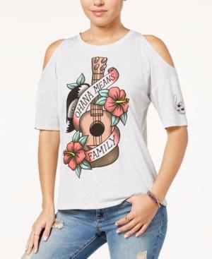 Disney Juniors' Ohana Means Family Cold-shoulder T-shirt