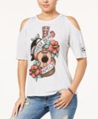 Disney Juniors' Ohana Means Family Cold-shoulder T-shirt