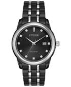 Citizen Men's Eco-drive Corso Diamond Accent Two-tone Stainless Steel Bracelet Watch 38mm Bm7348-53e