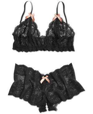 Hanky Panky After Midnight Peek-a-boo Bralette 977901 Women's Shoes