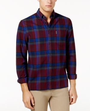 Ben Sherman Men's Slim-fit Plaid Flannel Shirt
