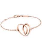 Calvin Klein Warm Rose Gold-tone Pvd Artistic Heart Bracelet Kj5apb100100