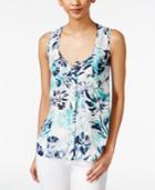 Style & Co. Floral Printed Tank Blouse, Only At Macy's