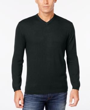 Weatherproof Men's Big And Tall Cashmere Blend V-neck Sweater, Classic Fit