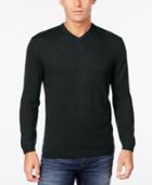 Weatherproof Men's Big And Tall Cashmere Blend V-neck Sweater, Classic Fit