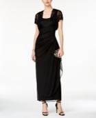 Msk Embellished Shrug & Sleeveless Gown