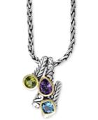 Balissima By Effy Multi-gemstone Pendant Necklace (3-1/3 Ct. T.w.) In Sterling Silver And 18k Gold