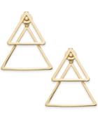 Inc International Concepts Gold-tone Triangle Front And Back Earrings, Only At Macy's