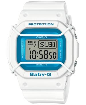 Baby-g Women's Digital White Resin Strap Watch 40x45mm Bgd501fs-7