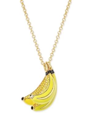 Kate Spade New York Out Of Office Gold-tone Crystal Bananas Long Pendant Necklace