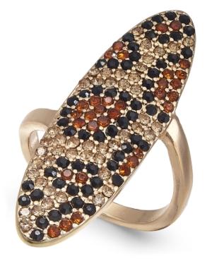Thalia Sodi Gold-tone Leopard Pave Statement Ring, Created For Macy's