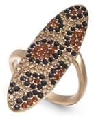 Thalia Sodi Gold-tone Leopard Pave Statement Ring, Created For Macy's