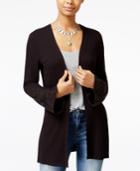 American Rag Rib-knit Crochet-trim Cardigan, Only At Macy's