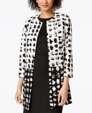 Kasper Printed Duster Jacket