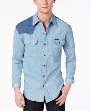 Calvin Klein Jeans Men's Colorblocked Western Shirt