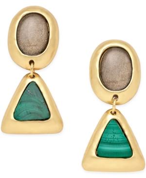 Stephanie Kantis Gold-tone Geo Drop Earrings