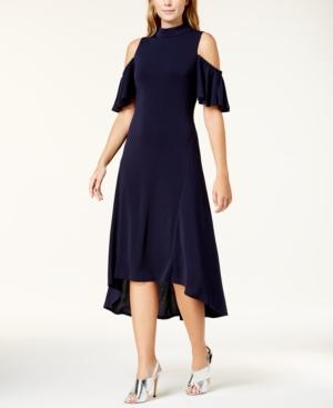 Kensie Cold-shoulder Midi Dress