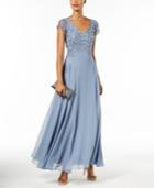 J Kara Embellished-bodice Gown