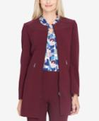 Tahari Asl Zip-front Topper Jacket