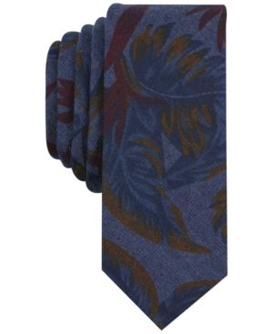 Penguin Men's Brecken Floral Skinny Tie, Created For Macy's