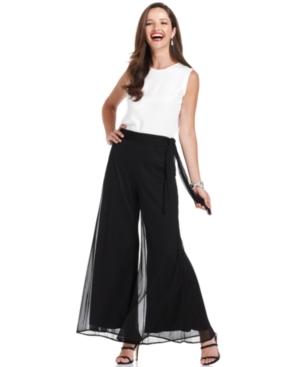 Onyx Pants, Wide Flare-leg Chiffon