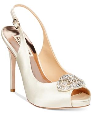 Badgley Mischka Adorn Evening Peep Toe Pumps Women's Shoes