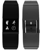 Itouch Men's Ifitness Pulse Gray & Black Silicone Strap Smart Watch 18x20mm