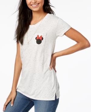 Hybrid Juniors' Minnie Mouse Graphic-print T-shirt