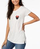 Hybrid Juniors' Minnie Mouse Graphic-print T-shirt