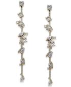 Joan Boyce Crystal Linear Drop Earrings