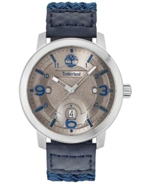 Timberland Men's Pembroke Blue Nylon Strap Watch 46mm Tbl15017js61