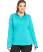 Nike Plus Size Element Long-sleeve Dri-fit Half-zip Top